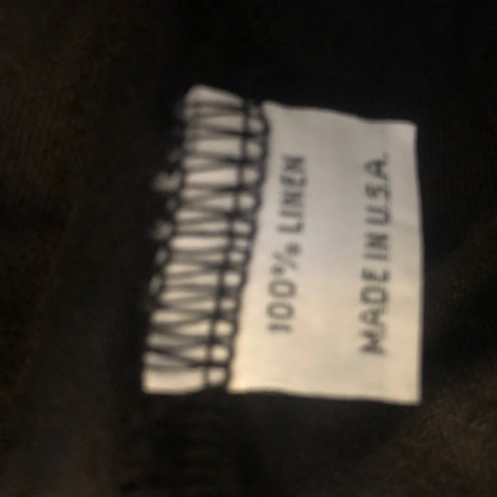 BLACK LINEN DRESS - Picture 3 of 4